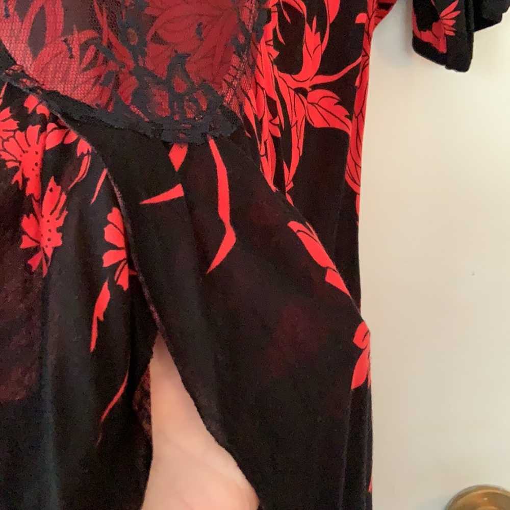Free People red and black top - Picture 4 of 5